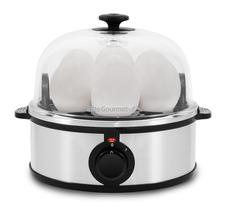 Fogão de ovos Elite Gourmet EGC648 elétrico de 7 ovos em aço inoxidável Fogão de ovos Elite Gourmet EGC648 elétrico de 7 ovos em aço inoxidável