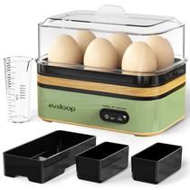 Fogão de ovos Evoloop Rapid Electric com capacidade para 6 ovos verde