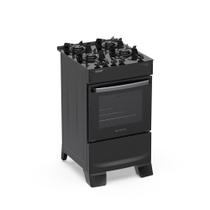 Fogão de Piso 4 Bocas a Gás Atlas Atenas Mesa de Vidro Automático Preto Bivolt