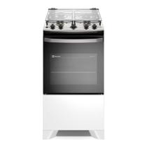 Fogão de Piso 4 Bocas a Gás Electrolux FE4IW Efficient Mesa Inox Automático Branco Bivolt Fogão de Piso 4 Bocas a Gás Electrolux FE4IW Efficient Mesa Inox Automático Branco Bivolt