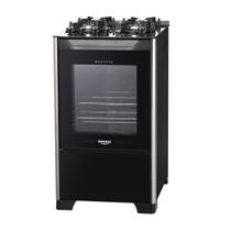 Fogão De Piso 4 Bocas Dako Magister Preto Bivolt