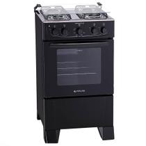 Fogão de Piso 4 Bocas Mesa Inox Forno 50L Atlas Monaco Plus