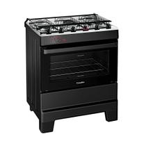Fogão de Piso 5 Bocas Mesa Inox Tampa De Vidro IDEAL TOP 84 Litros Bivolt Esmaltec Fogão de Piso 5 Bocas Mesa Inox Tampa De Vidro IDEAL TOP 84 Litros Bivolt Esmaltec
