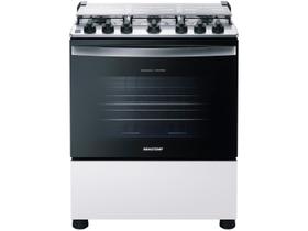 Fogão de Piso 6 Bocas à Gás Brastemp BFS6NCB com Acendimento Automático Branco Bivolt