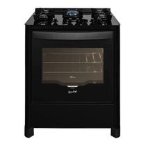 Fogão de Piso a Gás Fischer 5 bocas Tripla Chama Gran Cheff com Trempe de ferro fundido Mesa Vidro PRETO 220V Fogão de Piso a Gás Fischer 5 bocas Tripla Chama Gran Cheff com Trempe de ferro fundido Mesa Vidro PRETO 220V