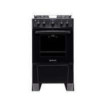 Fogão De Piso Atlas Monaco Plus 4 Bocas Mesa Inox Forno 50 Litros Preto Bivolt Fogão De Piso Atlas Monaco Plus 4 Bocas Mesa Inox Forno 50 Litros Preto Bivolt