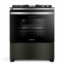 Fogão de Piso Brastemp de 05 Bocas Eclipse Collection Black Inox - BFS5LAP