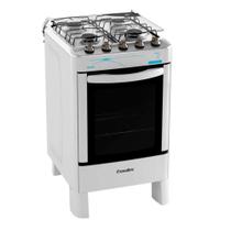 Fogão de Piso com 4 Bocas Mesa em Inox Automático Esmaltec Agata