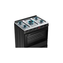 Fogão de Piso Esmaltec 5 Bocas Ideal Super F5IAP 5121 Acendimento Automático, Preto, Bivolt