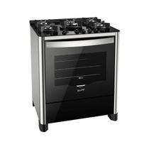 Fogão de Piso Fischer 5 Bocas com Mesa de Vidro e Acendimento Automático Inox 220V