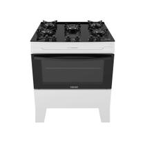 Fogão de Piso Itatiaia 5 Bocas Electra Glass Plus Branco - Bivolt Fogão de Piso Itatiaia 5 Bocas Electra Glass Plus Branco - Bivolt