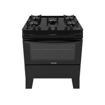 Fogão de Piso Itatiaia 5 Bocas Electra Glass Plus Preto - Bivolt Fogão de Piso Itatiaia 5 Bocas Electra Glass Plus Preto - Bivolt