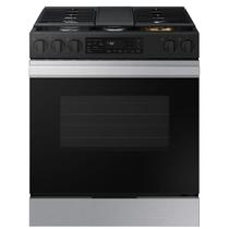 Fogão de Piso Samsung NSG6DG8300SRAZ 5 Bocas Série 3 Wi-Fi e Air Fry Preto Inox