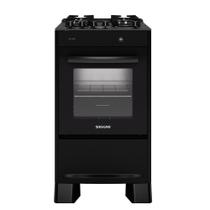 Fogão de Piso Suggar 4 Bocas Mesa de Vidro Neo Max Preto Bivolt