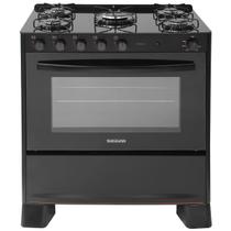 Fogão de Piso Suggar Cook Glass 5Q Mesa Vidro Preto Bivolt FGVCG510PT