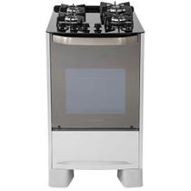 Fogão de Piso Suggar Master Grill 4Q Mesa Vidro Prata Inox 220V FGVMTG412PRIX