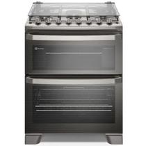 Fogão Electrolux de Piso 5 Bocas Duplo Forno Cinza FE5DC Fogão Electrolux de Piso 5 Bocas Duplo Forno Cinza FE5DC