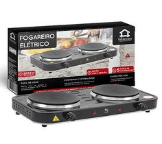 Fogão Elétrico 2 Bocas 127V Cooktop Para Todos Tipos de Panelas e Indução 2000W de Potência 5 Niveis de Temperatura