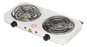 Fogão Elétrico 2 Bocas Fogareiro Portátil 2000w Camping 127V Branco Fogão Elétrico 2 Bocas Fogareiro Portátil 2000w Camping 127V Branco