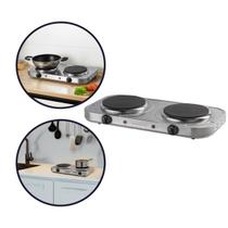 Fogão Elétrico Agratto de Mesa 2 Pratos Inox 127V 2000W FM01