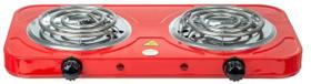 Fogao Eletrico Cooktop 2 Bocas 2000W 5 Niveis Temperatura Red 127V