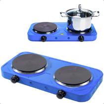 Fogão Elétrico Cooktop 2 Bocas Portátil Chapa 2500w Portatil Fogão Elétrico Cooktop 2 Bocas Portátil Chapa 2500w Portatil