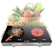 Fogão Elétrico de Cerâmica 2 Queimadores 24 Polegadas - 2000W 110V