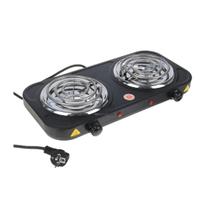 Fogão Elétrico de Mesa 2 Bocas 2000W Epsilon Preto Portátil, Compacto e Potente Inox