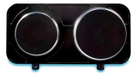 Fogao eletrico de mesa 2 bocas agratto mod fmp-01 2500w preto 110v Fogao eletrico de mesa 2 bocas agratto mod fmp-01 2500w preto 110v