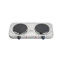 Fogão Elétrico de Mesa 2 Bocas Portátil FM01 Prata 2000W Dois Pratos Agratto 127V Fogão Elétrico de Mesa 2 Bocas Portátil FM01 Prata 2000W Dois Pratos Agratto 127V