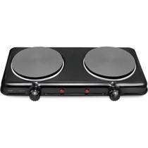 Fogão Elétrico De Mesa 2 Pratos 2000W FG02 Double Cook Preto Elgin 220V Fogão Elétrico De Mesa 2 Pratos 2000W FG02 Double Cook Preto Elgin 220V