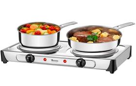 Fogão Elétrico De Mesa Portátil Cooktop 2 Bocas 2000w Ves2000 Brasare Supreme Veronna 127v