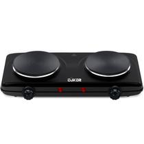 Fogão elétrico duplo CUKOR 1800 W, ferro fundido, 120 V