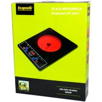 Fogao Eletrico Ecopower EP-3031 - 2000W - Infravermelho - 220V - Preto