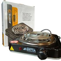Fogão Elétrico Espiral Portátil Cooktop 1 Boca 1000W - 127V - CERTTA