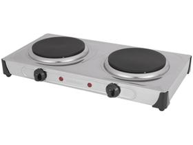 Fogão Elétrico Fast Cook Due Mondial Inox 2000W FE-03 Fogão Elétrico Fast Cook Due Mondial Inox 2000W FE-03