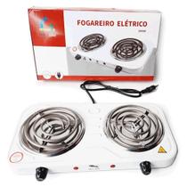 Fogão Elétrico Fogareiro 2 Bocas Camping Portatil 2000w Mesa - FUTURO BRASIL