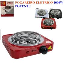 Fogão Elétrico Fogareiro Portátil Cooktop 1boca 1000w Potente Econômico Fogão Elétrico Fogareiro Portátil Cooktop 1boca 1000w Potente Econômico