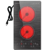 Fogão elétrico Karinear 2 queimadores 110V 30cm de bancada e embutido Fogão elétrico Karinear 2 queimadores 110V 30cm de bancada e embutido