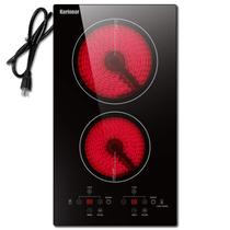 Fogão Elétrico Karinear 2 Queimadores - 120V, Cerâmica, 30cm, Preto Fogão Elétrico Karinear 2 Queimadores - 120V, Cerâmica, 30cm, Preto