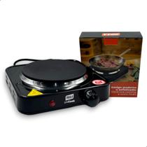 Fogão Elétrico Portátil 1 Boca 1000W Cooktop de Mesa com Controle de Temperatura 127V 220V Camping INMA