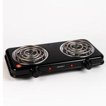 Fogão Elétrico Portátil 2 Bocas 2000W 220V Compacto Preto Cozinha Sem Gás Kitnet Camping Fogão Elétrico Portátil 2 Bocas 2000W 220V Compacto Preto Cozinha Sem Gás Kitnet Camping
