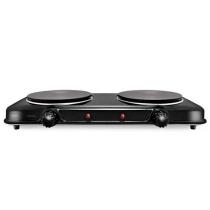Fogão Elétrico Portátil 2 Bocas Double Cook Preto 127V - Elgin