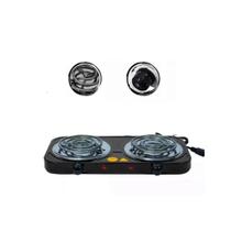 Fogão Elétrico Portátil 2500w Fogareiro 2 Bocas Compacto Linha Premium