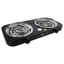 Fogão Elétrico Portátil Cooktop 2 Bocas 110V Branco para acampamento para viagem