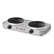 Fogão Elétrico Portátil Cooktop 2 Bocas para viagem e acampamento branco 110v