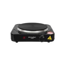 Fogão Elétrico Portátil Cooktop de Mesa 1 Boca Fogareiro Compacto Camping Chapa 1000W 127/220V Preto / Branco
