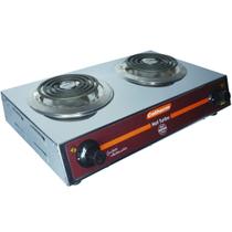 Fogão Elétrico Portátil de Mesa 2 Bocas 2500W Hot Turbo Inox Resistência Blindada Cotherm 2444 2445 Fogão Elétrico Portátil de Mesa 2 Bocas 2500W Hot Turbo Inox Resistência Blindada Cotherm 2444 2445