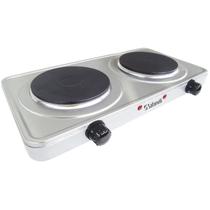 Fogao eletrico portatil inox safanelli 2 placas 220v - imp