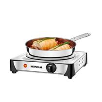 Fogão Elétrico Prático Inox Mondial Potente 1 Boca 110V Fogão Elétrico Prático Inox Mondial Potente 1 Boca 110V